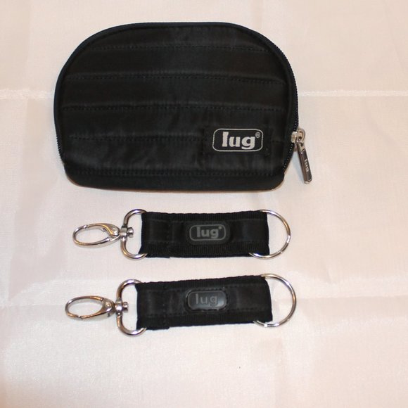 Lug bundle: small black pouch/coin purse and 2 key chains - Picture 5 of 5